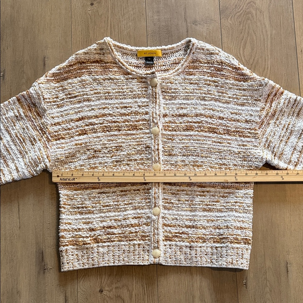 St John Ladies Wool Blend Button Front Cardigan S… - image 11